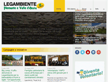 Tablet Screenshot of legambientepiemonte.it